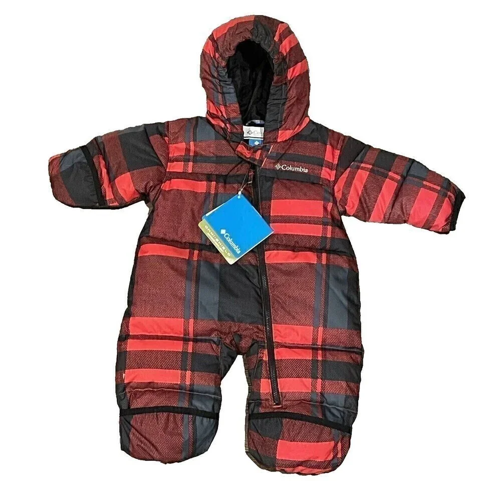 Columbia Baby Snuggly Bunny Bunting Down Hooded Snowsuit 6 Months New